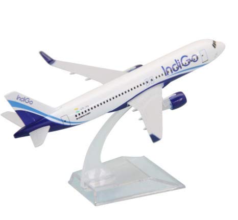 Diecast Aeroplane Scale Model , 16CM (1:400) , Indigo