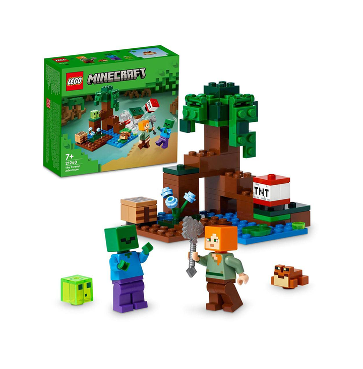 LEGO Minecraft The Swamp Adventure 21240 Building Toy Set (65 Pieces)