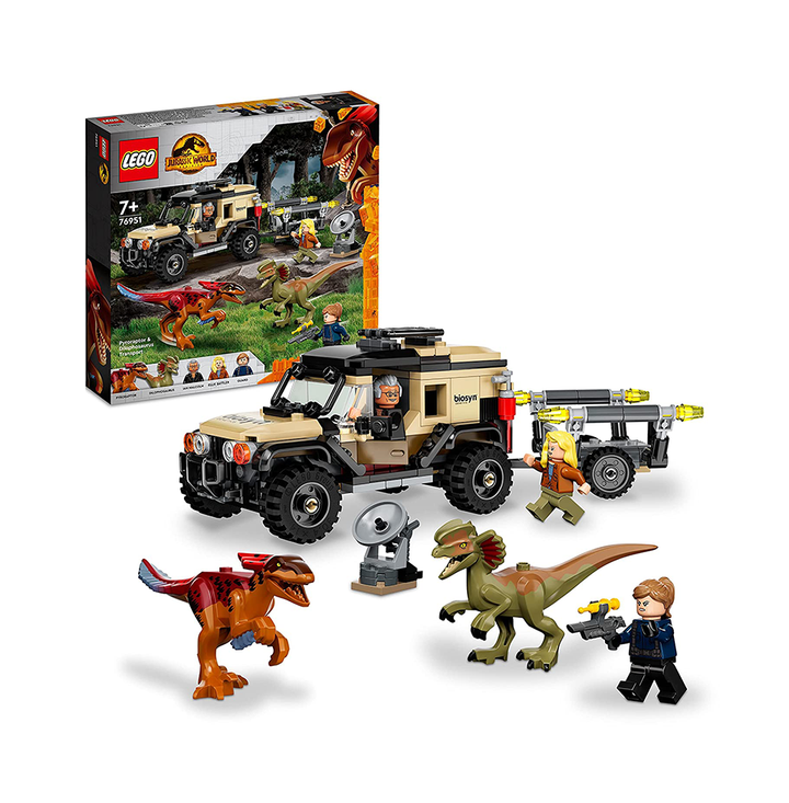 LEGO Jurassic World Pyroraptor & Dilophosaurus Transport 76951 (254 Pieces)