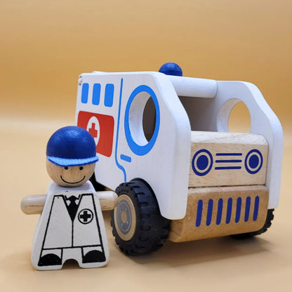 Wooden Ambulance for kids