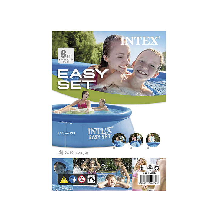 Intex 8 FEET  Easy Set Inflatable Swimming Pool