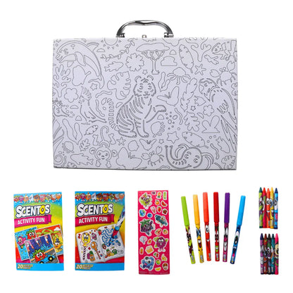 Scentos Colour-In Mini Case Mega Colouring (PACK OF 6)