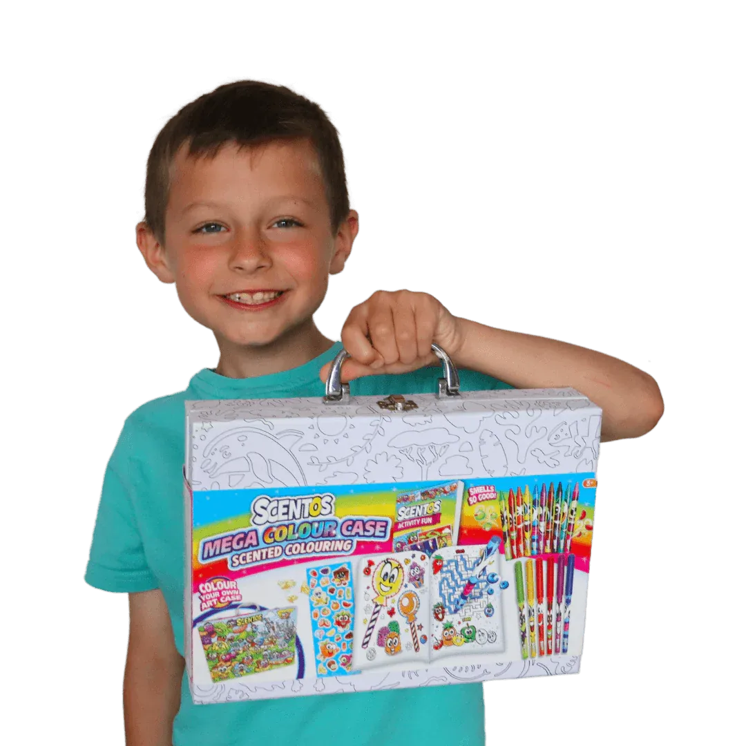 Scentos Colour-In Mini Case Mega Colouring (PACK OF 6)