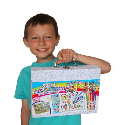 Scentos Colour-In Mini Case Mega Colouring (PACK OF 6)