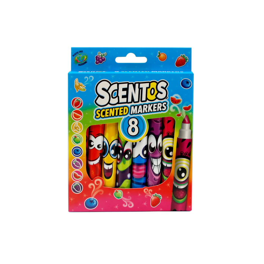 Scentos Scented Broad Tip Markers 8 (PACK OF 12)