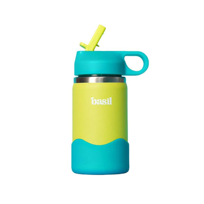 Basil HydraPop 380ml Insulated Stainless Steel Water Bottle – BPA-Free Kids Sipper