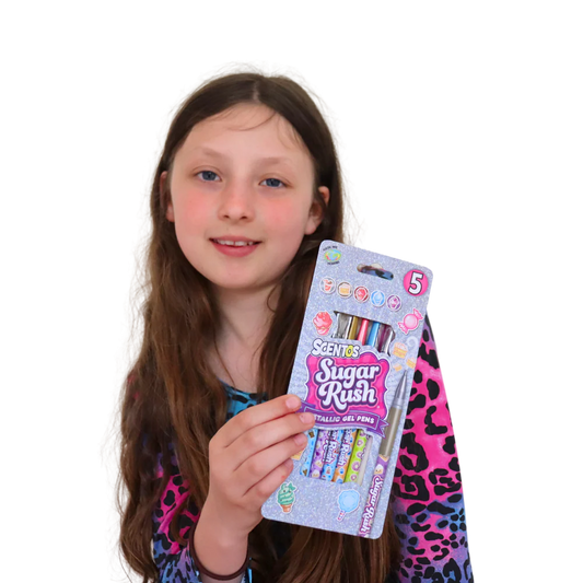SUGAR RUSH 5 METALLIC GEL PENS (PACK OF 12)