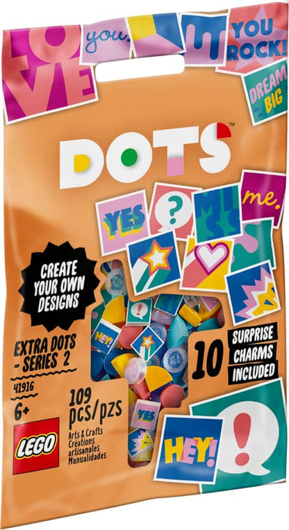 LEGO DOTS 41916 Extra DOTS Series 2 Creative Tile Accessory Pack, 109 Pieces, Ages 6+