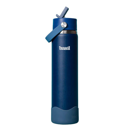Basil HydraFizz 800ml Insulated Stainless Steel Bottle – Classic Navy