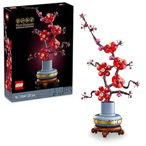 LEGO Icons Plum Blossom Flower Decor Display Set 10369 Building Blocks for 18+ Gift