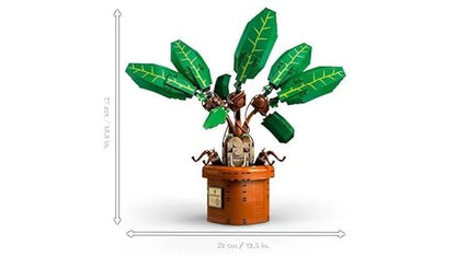 LEGO Harry Potter Mandrake Plant Toy, Magical Gift 76433
