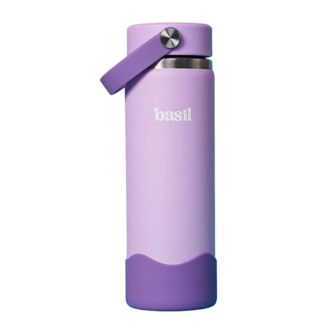 Basil HydraRush 600ml Insulated Stainless Steel Bottle – Wide Mouth with Carry Handle