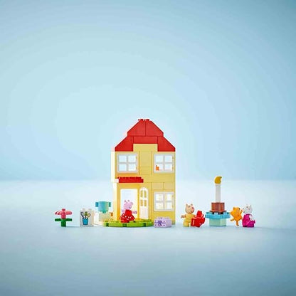 LEGO DUPLO Peppa Pig Birthday House Playset 10433 Building Blocks Toys for 2+ Gift for Boys and Girls