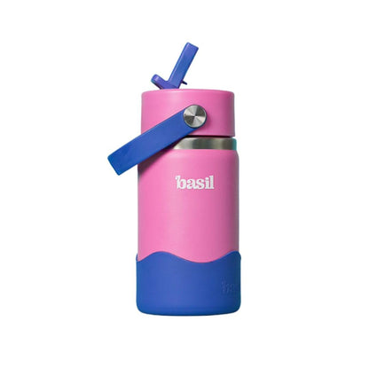 Basil HydraPop 380ml Insulated Stainless Steel Sipper – Loop Handle Kids Bottle
