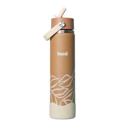Basil HydraFizz 800ml Insulated Stainless Steel Sipper Bottle – Leakproof with Carry Handle