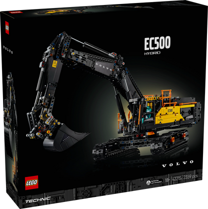 Technic Volvo EC500 Hybrid Excavator Set, Gift for Adults 42215 Building Kit