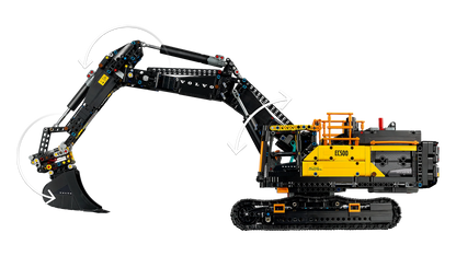 Technic Volvo EC500 Hybrid Excavator Set, Gift for Adults 42215 Building Kit