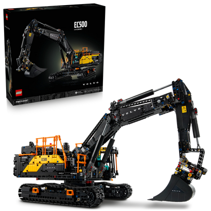 Technic Volvo EC500 Hybrid Excavator Set, Gift for Adults 42215 Building Kit