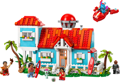 LEGO Disney Lilo and Stitch Beach House Building Kit Playset 43268