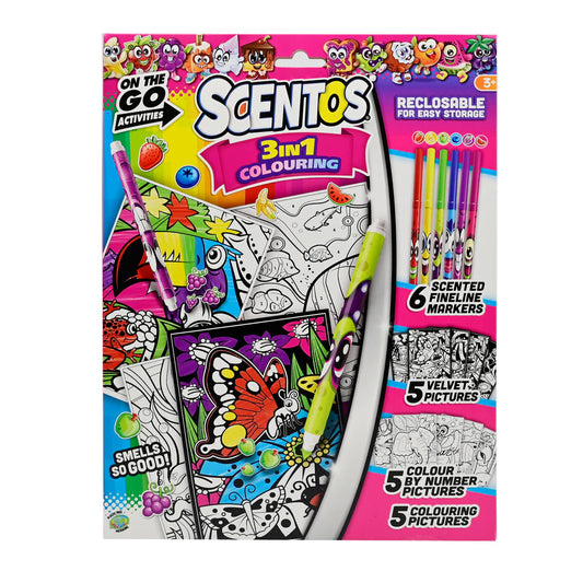 Scentos On The Go 3 In 1 Colouring