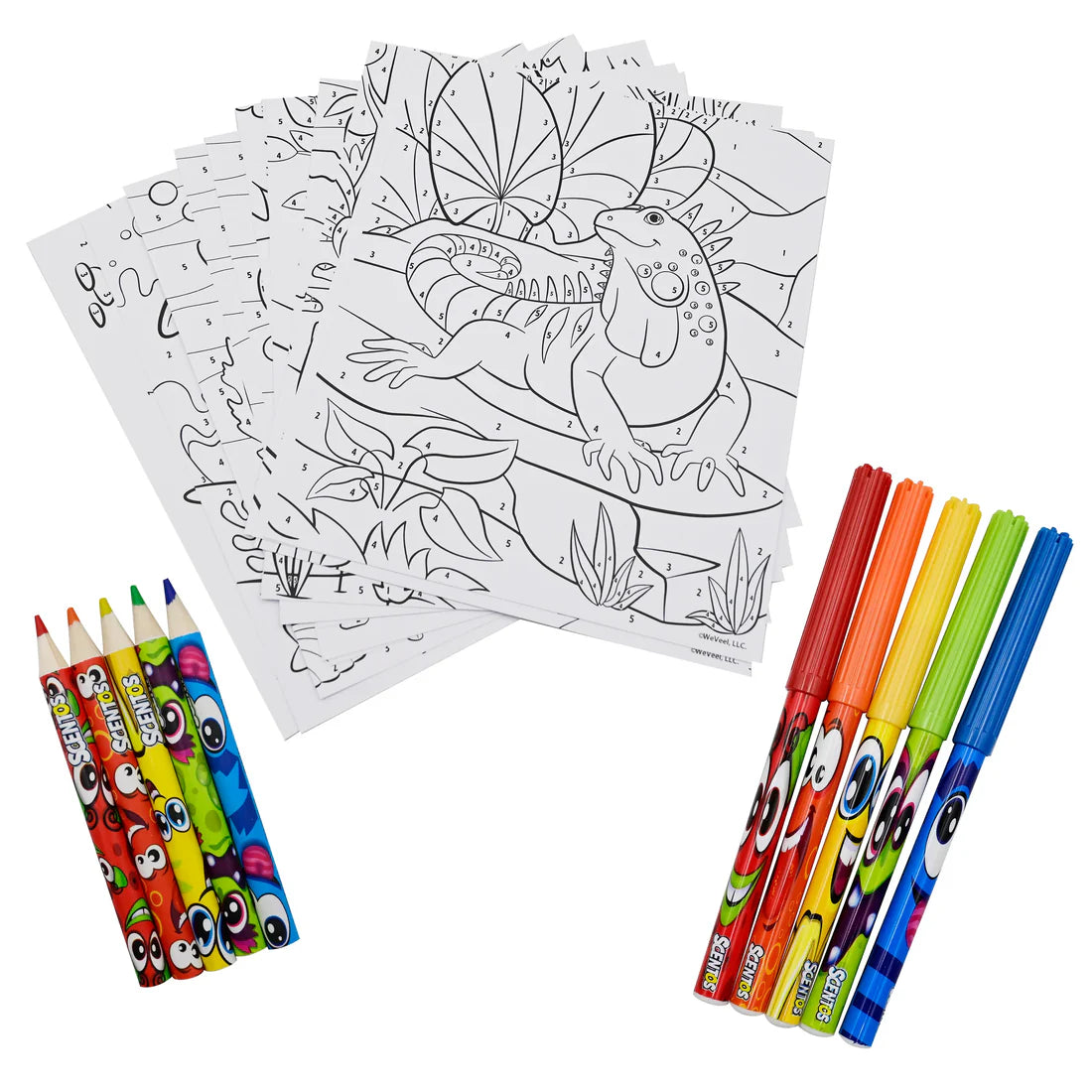 Go Colour By Numbers (PACK OF 12)