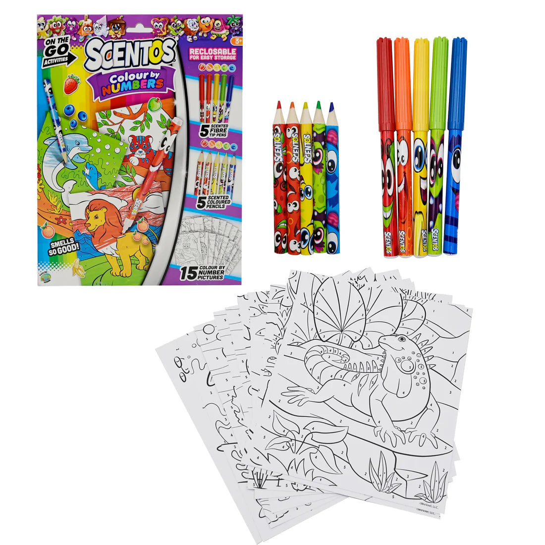 Go Colour By Numbers (PACK OF 12)