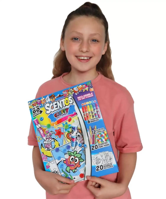 Scentos On The Go Crafty Pictures Activity Set (PACK OF 12)