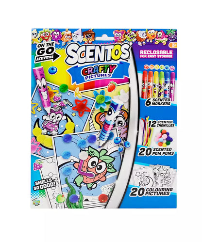 Scentos On The Go Crafty Pictures Activity Set (PACK OF 12)