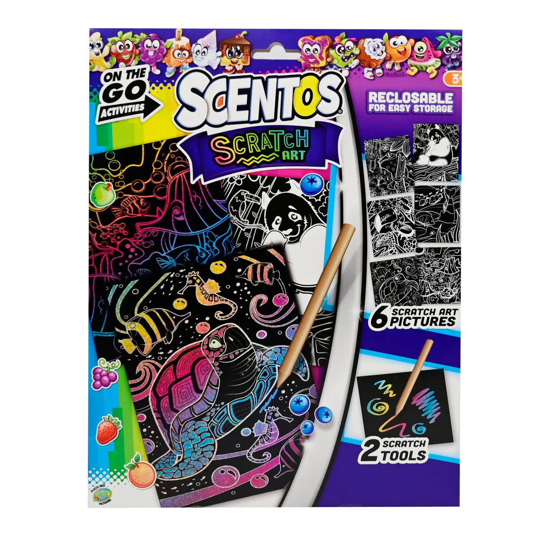 Scentos On The Go Scratch Art (PACK OF 12)