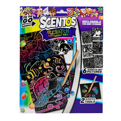 Scentos On The Go Scratch Art (PACK OF 12)
