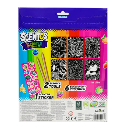 Scentos On The Go Scratch Art (PACK OF 12)
