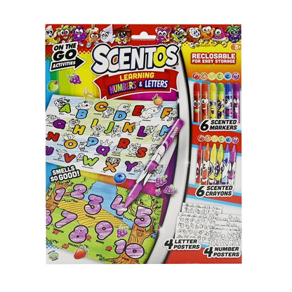 Scentos On The Go Learning Numbers & Letters (PACK OF 12)