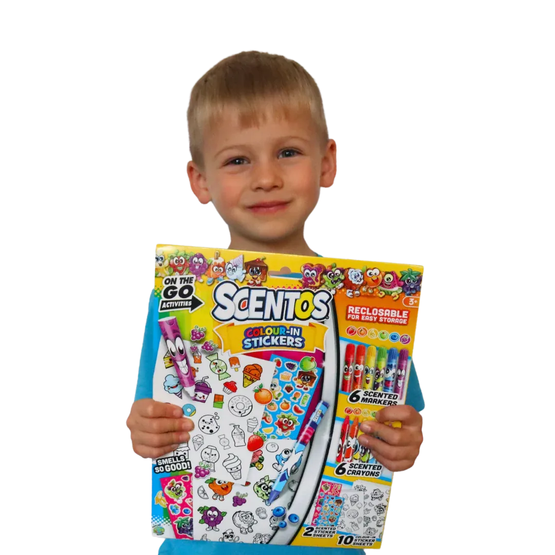 Scentos On The Go Colour In Stickers (PACK OF 12)