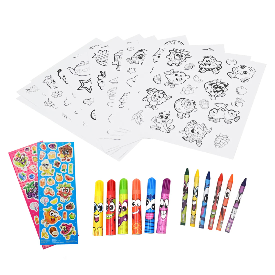 Scentos On The Go Colour In Stickers (PACK OF 12)