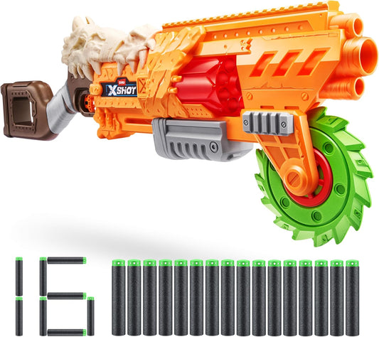 XSHOT Insanity HorrorFire Doomsday by Zuru with 16 Darts, Air Pocket Technology Darts and Dart Storage