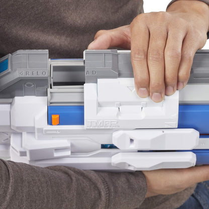 NERF Overwatch Soldier: 76 Rival Blaster -- Fully Motorized, Lights, Recoil Action, 30 Overwatch Rival Rounds