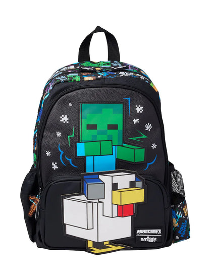 Smiggle Junior 14 inch Backpack for Kids - MINECRAFT BLACK
