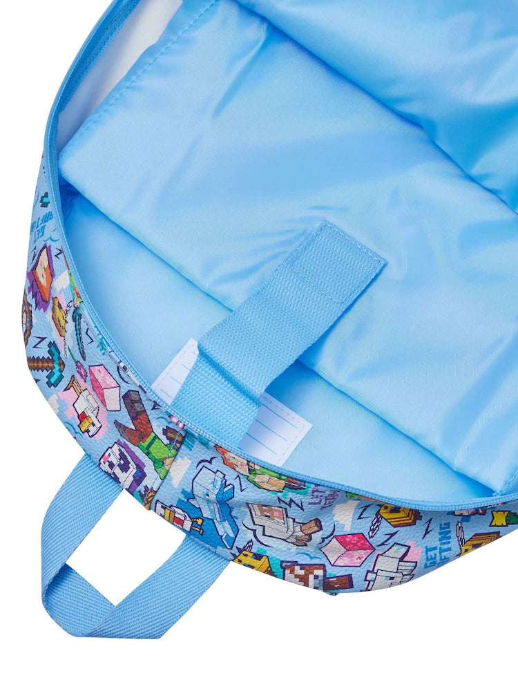Smiggle Classic Kids School Backpack 16 Inch –MINECRAFT BLUE