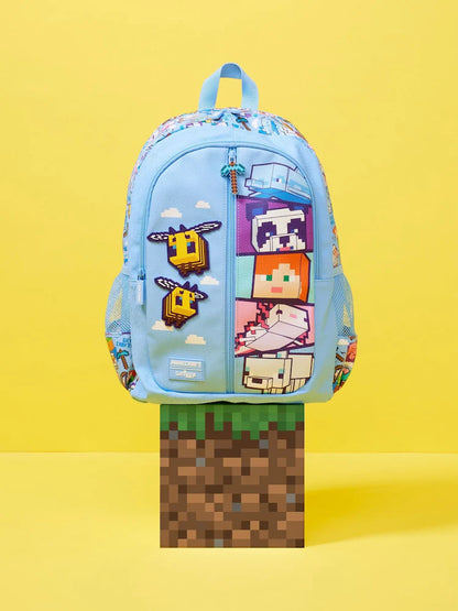 Smiggle Classic Kids School Backpack 16 Inch –MINECRAFT BLUE