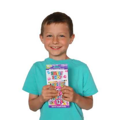 SWEET SHOP 12 COLOUR PENCILS (PACK OF 12)