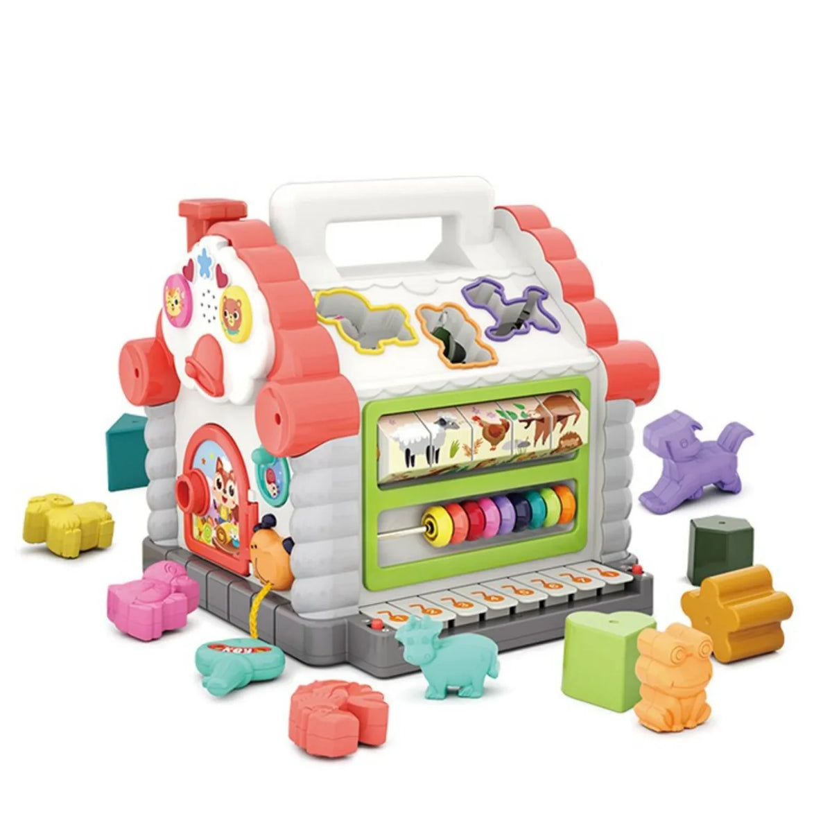 Hola Activity House Shape Sorter with Piano, Music & 11 Blocks | 18M+