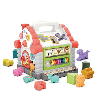 Hola Activity House Shape Sorter with Piano, Music & 11 Blocks | 18M+