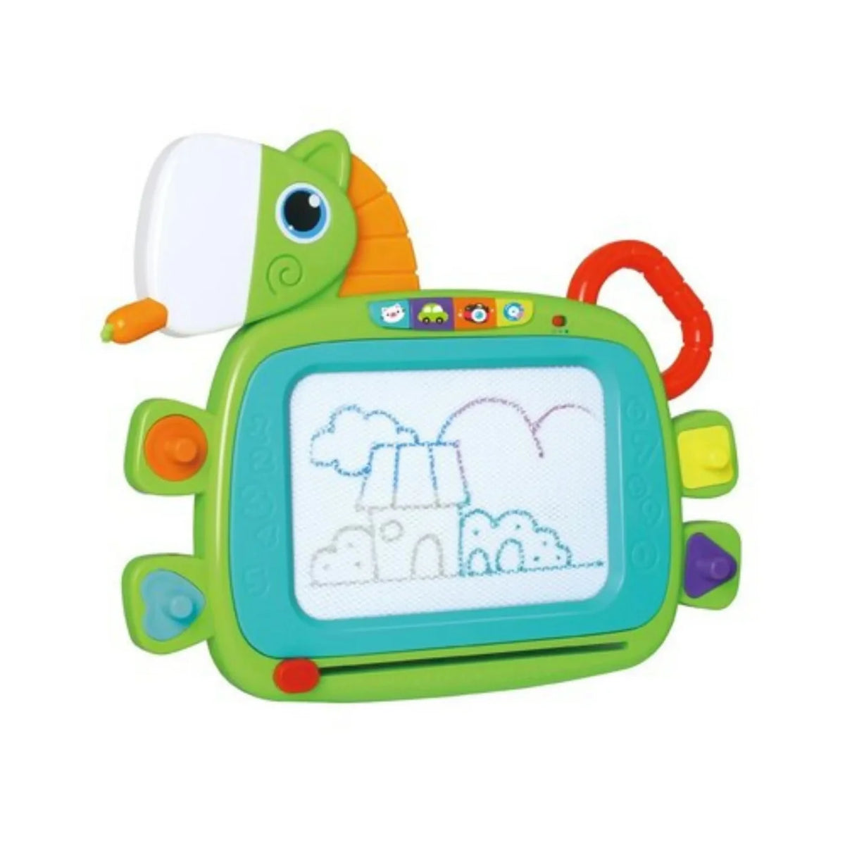 Hola Magnetic Drawing Board with Lights, Music & Shape Stampers | Kids 2 Years+