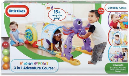 Little Tikes Lil' Ocean Explorers 3-in-1 Adventure Course for Babies & Toddlers