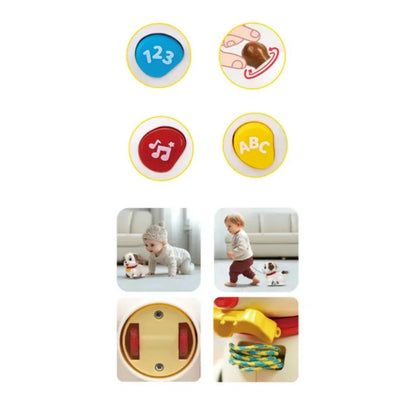 Hola Crawl & Pull Along Musical Learning Puppy with 20+ Songs | Baby Toy 6–36 Months