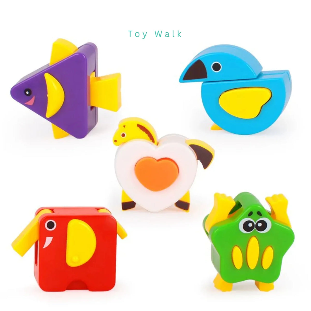 Hola Smart Bus Clever Coupe – Musical Shape Sorter Car with Lights, Moving Action, Elephant Driver & 5 Transforming Animal Blocks | Learning Toy for 18 Months+