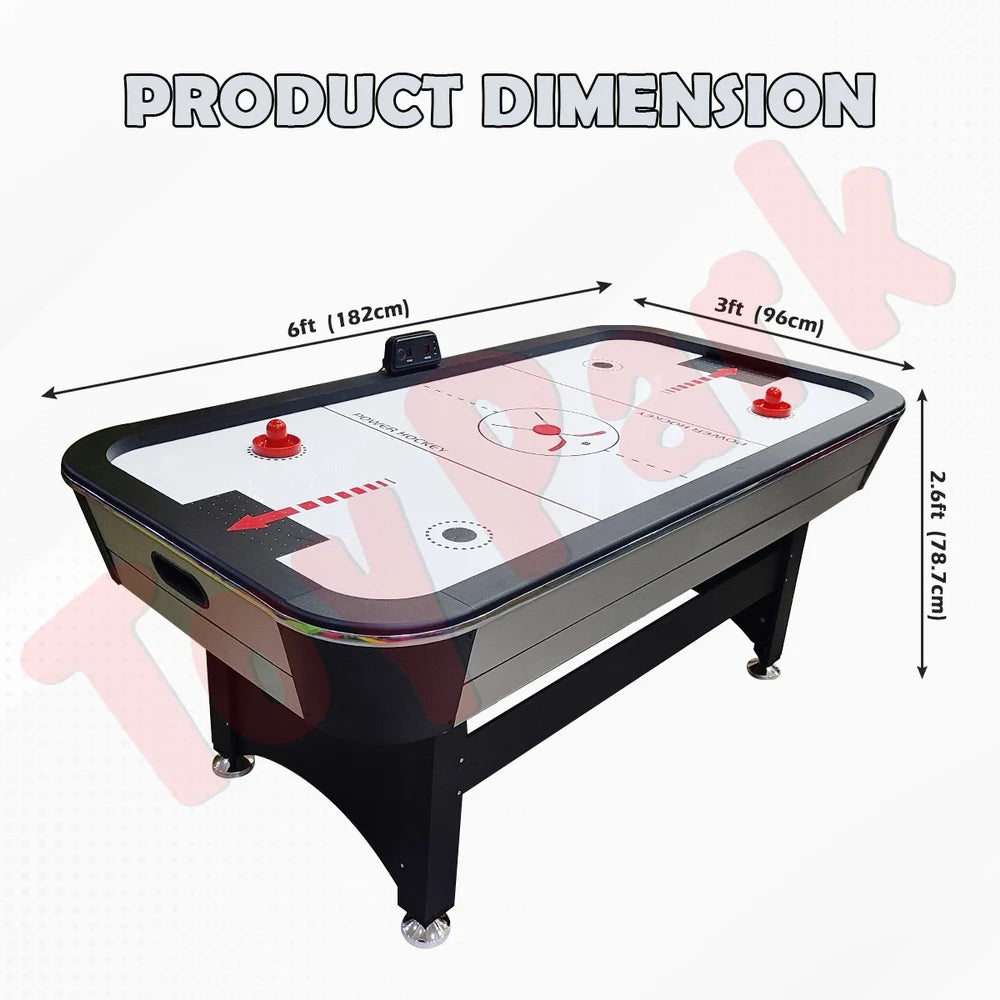 6 Feet Air Hockey Table With Digital Scorer