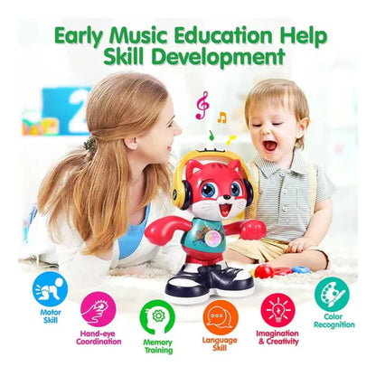 Hola Dancing Cat Musical Toy with Lights, Talkback & Dance Moves for Toddlers 18M+