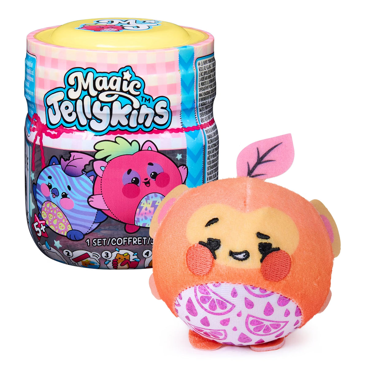 Magic Jellykins Water-Reveal Surprise Plush Jar – Squishy Sensory Collectible, Series 1 (1 of 20 Styles)