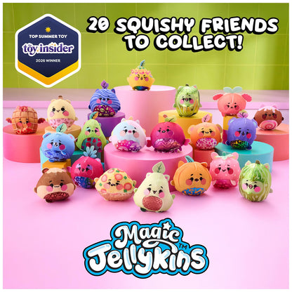 Magic Jellykins Water-Reveal Surprise Plush Jar – Squishy Sensory Collectible, Series 1 (1 of 20 Styles)
